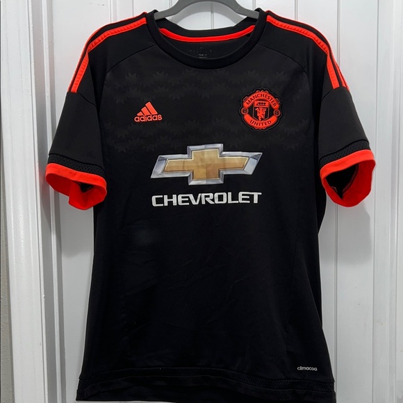 Adidas Manchester United Jersey Chevrolet #10 Rooney Jersey Size L - Picture 1 of 8